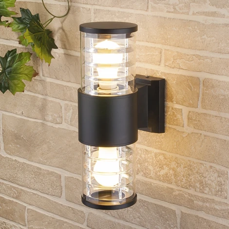 Настенный светильник уличный Elektrostandard Strada 1407 TECHNO черный (220V, IP54)