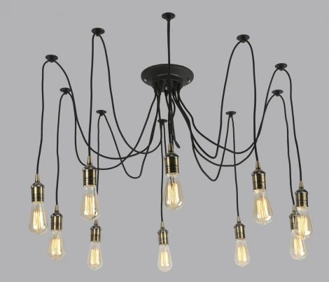 Подвесной светильник Omnilux OML-912 OML-91203-10 (220V, на проводе, паук)