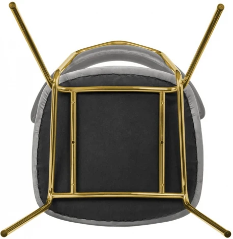 Стул Elle серый с золотыми ножками Bradex Home (арт.RF 0719)