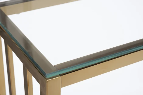 Консольный стол Garda Decor 47ED-CST072GOLD (Золото/Золото,Прозрачный)