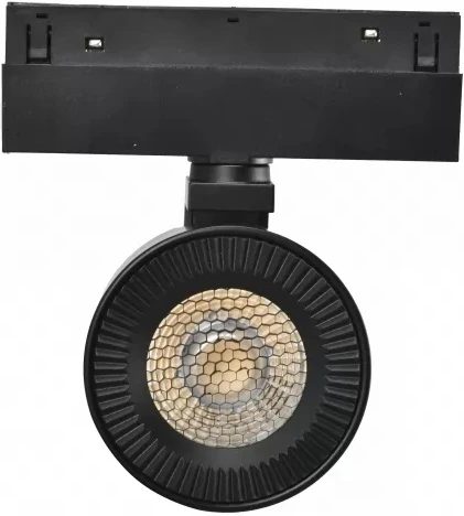 Трековый магнитный светильник 48V iLedex Vision48/22 4822-010-D82-12W-38DG-4000K BK (WALL WASHER) (круглые)