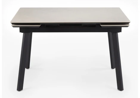 Кухонный стол Notta Норман 120(180)х80 carmen light grey / черный