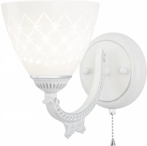 Бра с выключателем Arte Milano AM343837 343837/1W WT+SL (220V)