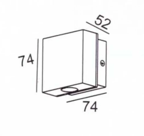 Уличный настенный светильник Oasis Light TUBE LED W78329 Gb (220V, IP44)