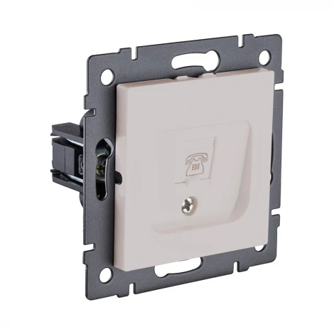 Розетка Ethernet RJ45 кашемир матовый Kollinger REA-018CM для Aspekt, Eleganz, Reflex