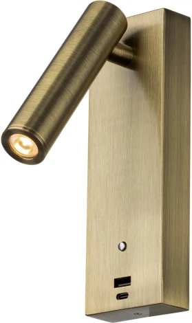 Спот для чтения Citilux Декарт CL704433 с USB (LED, 220V, выключатель)