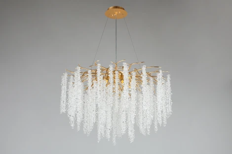 Подвесная люстра Aployt Paulina APL.848.03.13 (220V, хрусталь, на тросе, ветки)