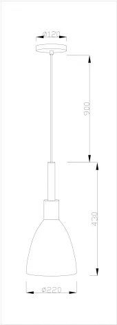 Подвесной светильник V1282-1P Toni 1*E27*60W (220V, на проводе, круглые)