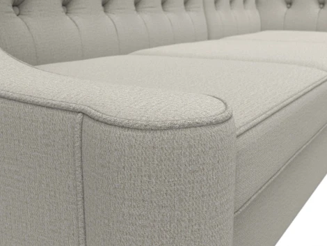 Диван кухонный угловой Бронкс правый угол (Бежевый/Рогожка) Лига Диванов арт.123978