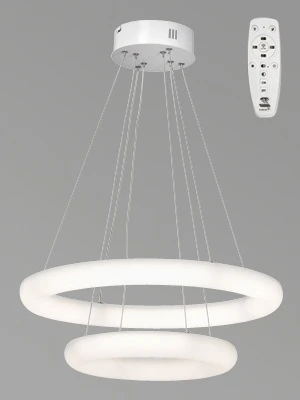 Подвесной светильник ярусный с ПДУ светодиодный LED 103Вт, 2700-6500К Vitaluce V2543DT-0/2S кольцо (220V, на тросе, кольцо)