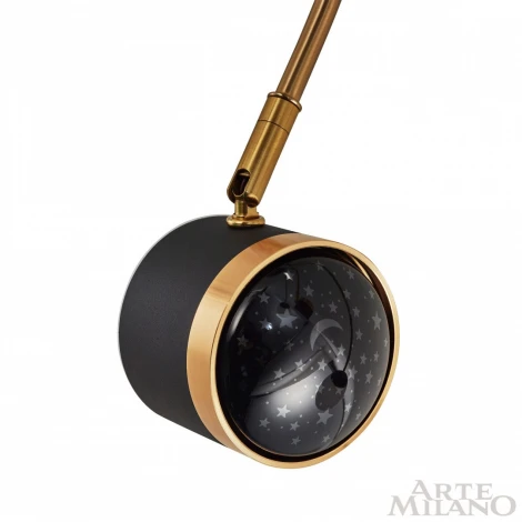 Потолочная люстра на штанге Arte Milano 272040/10 BK/GD (LED, 220V, шарики)