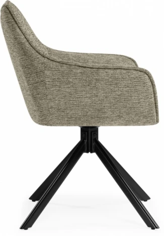 Стул на металлокаркасе Woodville Denever beige / black арт.15837