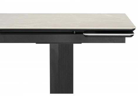 Кухонный стол Woodville Монерон 200x100 burberry bianco matt / черный