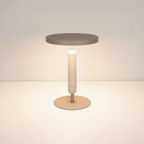 Настольная лампа SP-ALYSS-TAB-R22.5x30-5W Warm3200-MIX (BG-BG, 110 deg, 230V) (Arlight, IP20, Мрамор) 061706