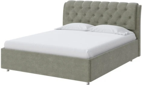 PROxSON Кровать Chester (Ткань: Велюр Лофти Олива) 160x200