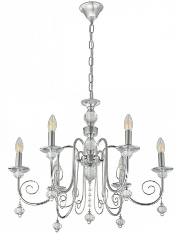 Подвесная люстра Arte Milano AM346109 346109/6 CR (220V, подвески, на цепи, подсвечник, свеча)