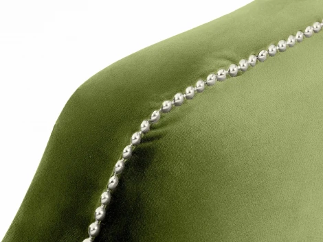 Кровать Queen II Victoria L 1600 ОГОГО (арт.663244), (Ткань/Зеленый)