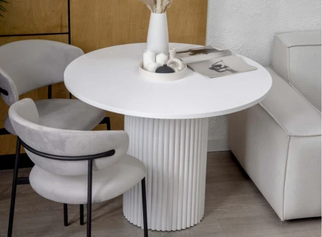 Кухонный стол Notta Барел (Металл,МДФ/Белый) арт.619885