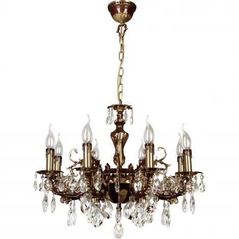 Подвесная люстра N-Light 305 305-08-52 краповый+бронза