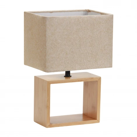 Настольная лампа светло-серый Uniel UML-B401 E27 LIGHT GREY/WOOD