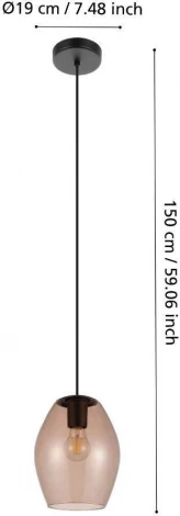 Подвесной светильник Eglo Estanys 1 390159 (220V, на проводе)
