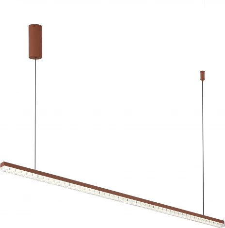 Подвесной линейный светильник ST Luce SL1018 SL1018.613.01 терракотовый/прозрачный LED 1*32W 4000K (220V, на тросе)