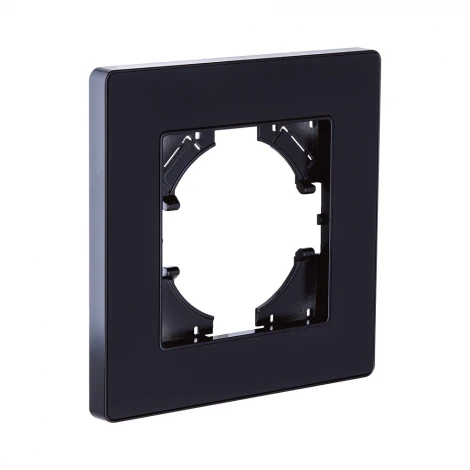 Рамка 1-постовая черный Kollinger Eleganz Acryl EA1BK