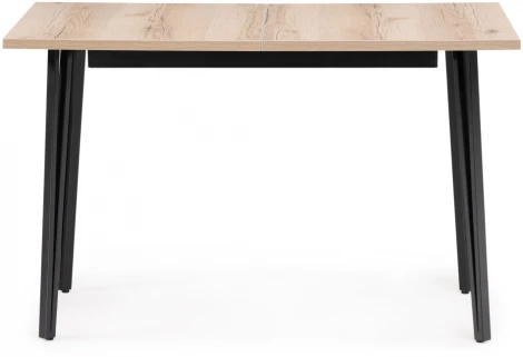 Стол деревянный Денвер Лофт 120 25 мм дуб делано светлый / черный матовый 513018 Woodville