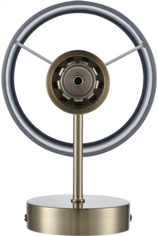 Бра Lumion Damona 8108/1W латунь титаниум/серый, металл/текстиль/стекло E14 40W 220V