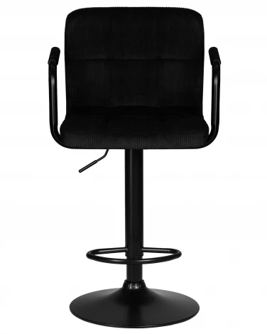 Набор 2 шт стул барный DOBRIN KRUGER ARM BLACK (черный вельвет (LAR-E2041-52))