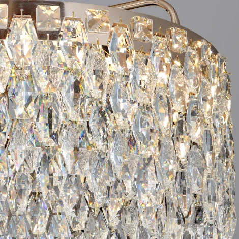 Подвесная люстра светодиодная хрустальная с регулировкой цветовой температуры Reluce 28500-0.4-500 MX GD