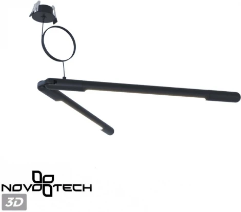 База встраиваемая для ввода питания с гибким угловым соединителем «L» и проводом-подвесом Novotech Glat 359386 IP20 48V KONST