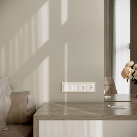 Рамка на 4 поста (айвори софт) Werkel W0042962 (a062809)