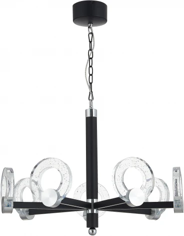 Потолочная люстра на штанге Simple Story 1087 1087-LED28PL (220V, хрусталь, кольцо)