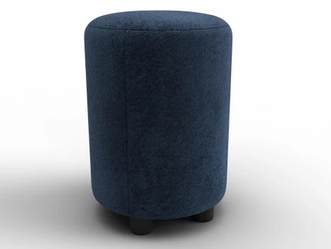 Пуф 001 (ДСП,Фанера/Пластик/Велюр/Синий) Лига Диванов 132349
