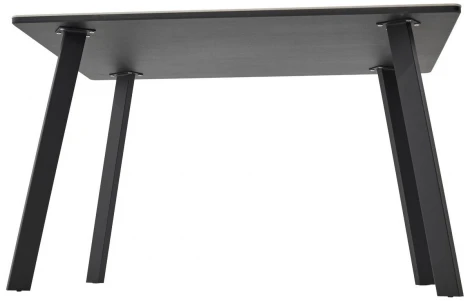 Стол ТИК ТАК 120 цвет Белый мрамор активный, керамика / Черный каркас M-City 64588