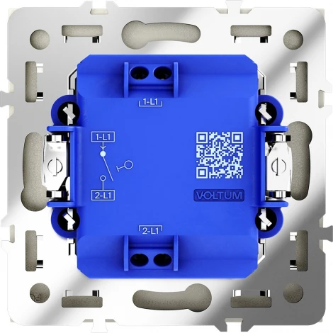Выключатель одноклавишный (шелк) Voltum S70 VLS010104