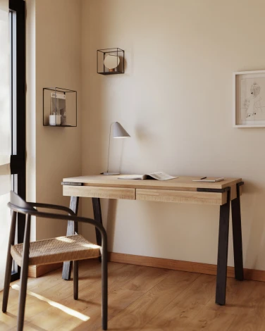 Полка La Forma (ex Julia Grup) Nils (Черный/ Металл,Сталь)