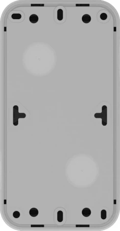 Двойной блок накладной, розетка с защитной крышкой+переключатель 1-клавишный, цвет серый IP55 Donel W55 DIP20640