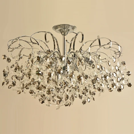 Потолочная люстра хрустальная на штанге Reluce 08285-0.4-08 CR (220V)