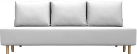 Диван прямой Лига-033 (Белый/Экокожа) Лига Диванов арт.121096