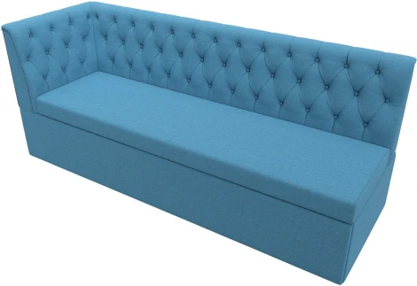 Диван кухонный Маркиз с углом слева (Голубой/Рогожка) Лига Диванов арт.123180L