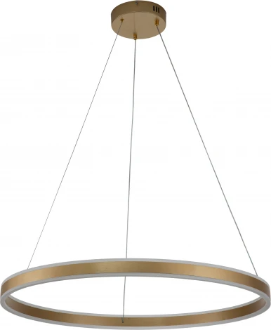 Подвесной светильник Galass V000017L (14001/1P Gold) (LED, 220V, пульт управления, на тросе, кольцо)