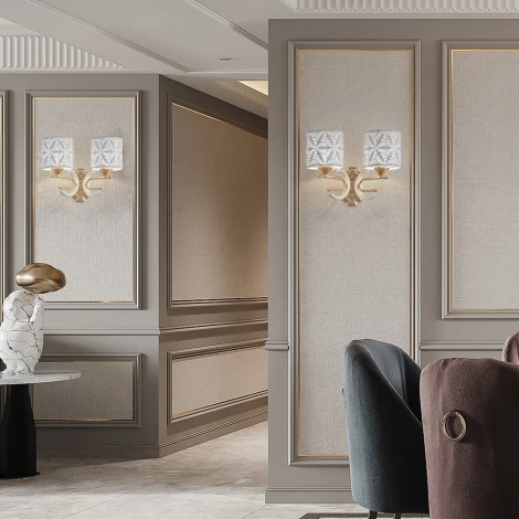 Бра Arte Milano Florentia-2097 302097/2W Wh/Gd (220V)