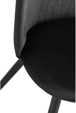 Стул Woodville на металлокаркасе Gabi black / black / gold 15381