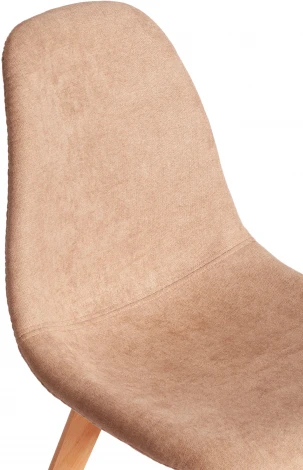 Стул CINDY SOFT (mod. C1021F1-1) (Велюр,Дерево бук /Бежевый)