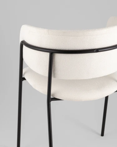 Кресло Нэлли New буклированный велюр белый Stool Group арт.УТ000039980