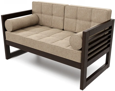 Диван Arsko прямой Сега М венге рогожка бежевая