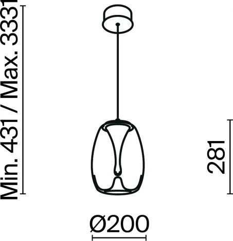 Подвесной светильник Maytoni Splash MOD282PL-L8G3K (LED, 220V, на проводе, круглые)