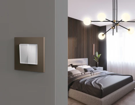 Рамка Ambrella Volt ALFA Qubi (Темная бронза матовый) 1-ая AF250631